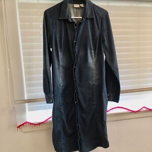 CHICO’S Denim Shirt Dress